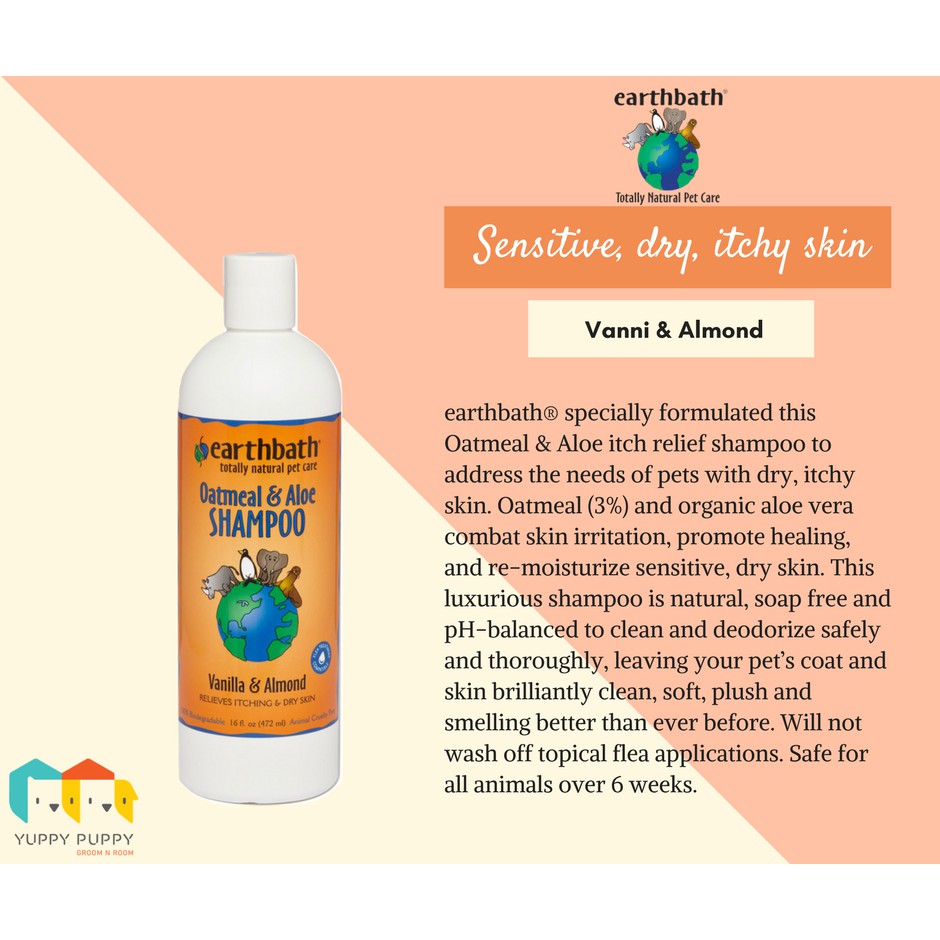 Earthbath USA Mỹ phẩm thiên nhiên cô đặc Set mini dùng thử dầu tắm , dầu xả , dầu thơm cho chó con và chó trưởng thành