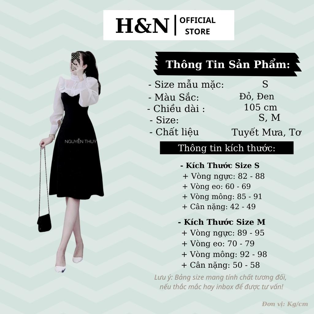 Váy nữ thiết kế dáng suông dài Đầm phối tơ trẻ trung thanh lịch HN Clothing V31 | BigBuy360 - bigbuy360.vn