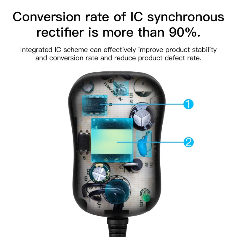 Bộ Sạc 12w 3v 4.5v 5v 6v 7.5v 9v 12v Ac Dc