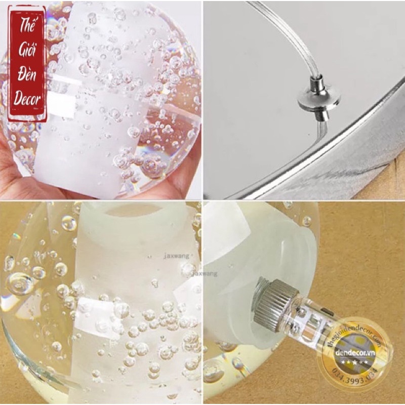 Đèn thả pha lê thông tầng hình giọt nước T101 dây dài 4m