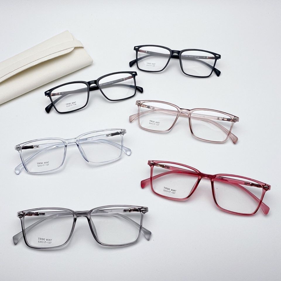 Gọng kính cận vuông V8087 Nam Nữ - Nhựa dẻo hàn - Kính Mắt ViVi - Nhận cắt cận viễn loạn | BigBuy360 - bigbuy360.vn