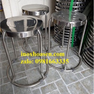 [Mã LIFEBKA5 giảm 10% tối đa 1 Triệu đơn 500k] Ghế tròn inox tiệc cưới,ghế inox giá sỉ,ghế inox bảo hành 5 năm