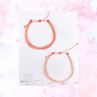 Set vòng pastel màu đào