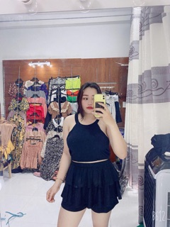Set bơi bikini váy tầng #bigsize 60 - 80 kí