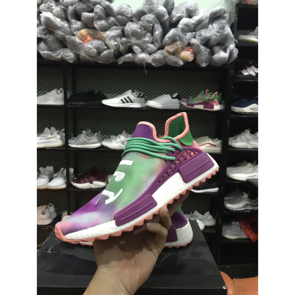 Giày sneaker Hu Tím dây xanh nam nữ | BigBuy360 - bigbuy360.vn