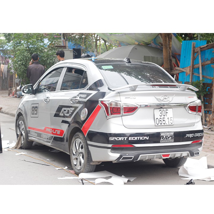 Tem dán sườn xe i10