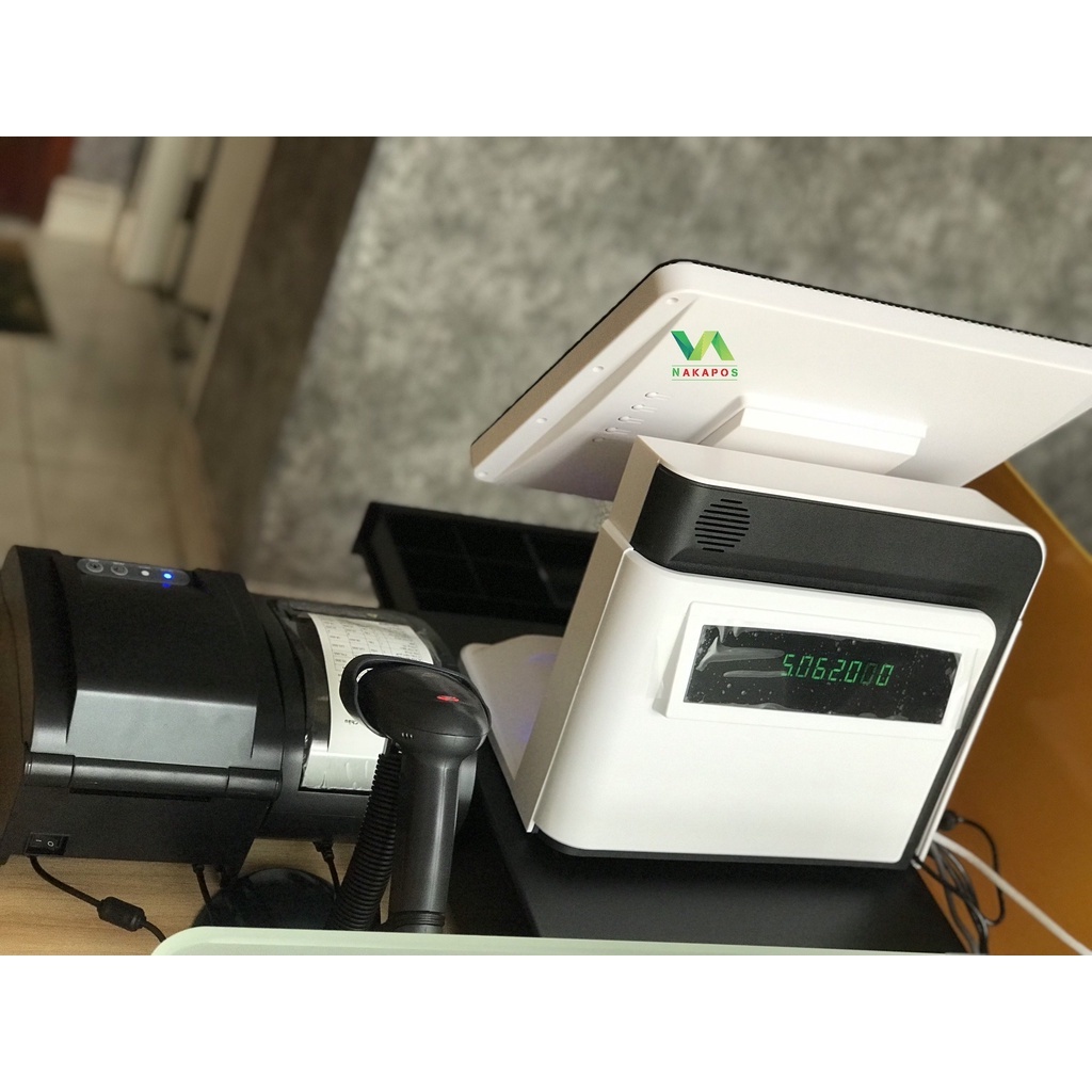 Bộ máy thu ngân cảm ứng, máy pos cảm ứng sử dụng mô hình siêu thị, tạp hóa , nhà sách, shop thời trang | BigBuy360 - bigbuy360.vn