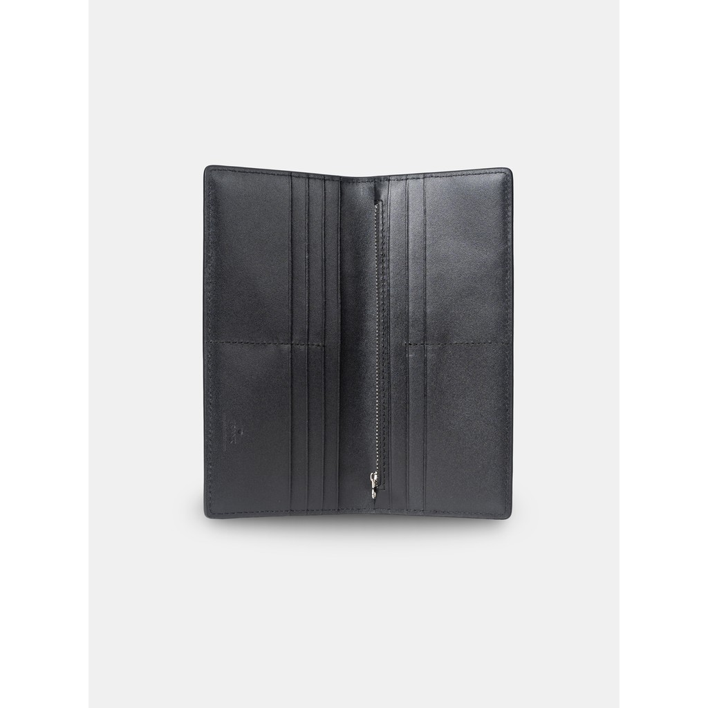 Ví Dài Cầm Tay Nam Da Bò Epsom FRANK Stripe Long Wallet Bóp Nam Dài Da Thật Nhiều Ngăn Cao Cấp