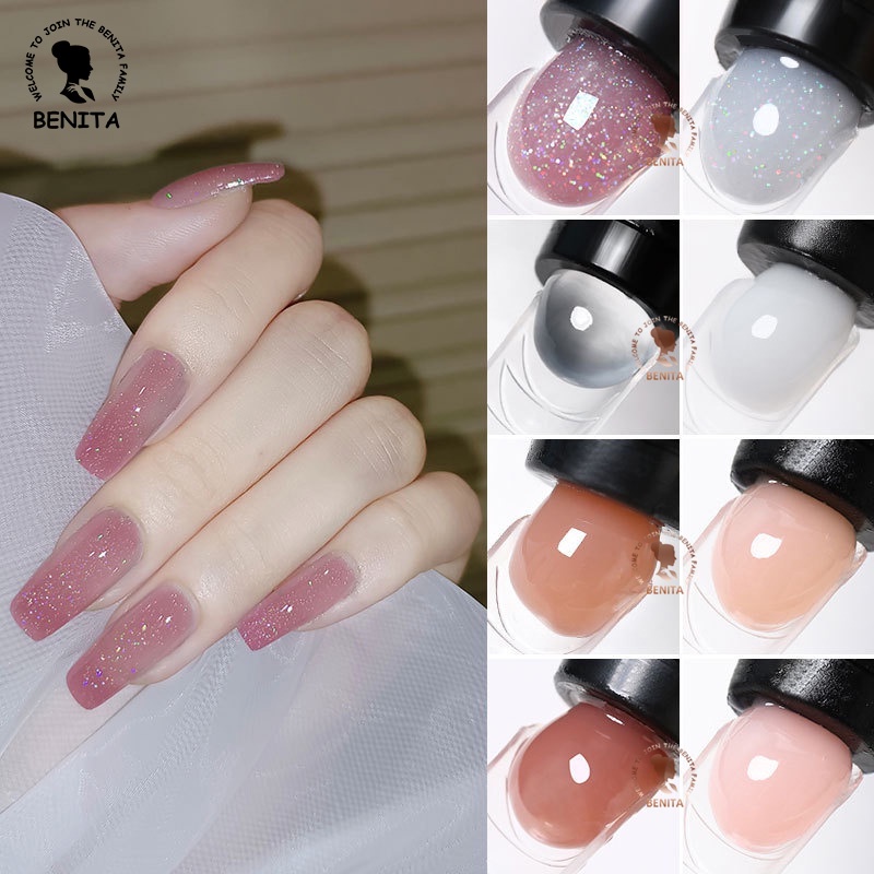 Gel gôm nối móng tay 15ml trong suốt