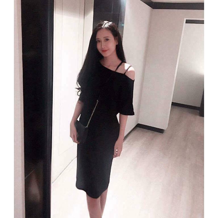 [ xả kho ] HS Váy thụng lệch vai