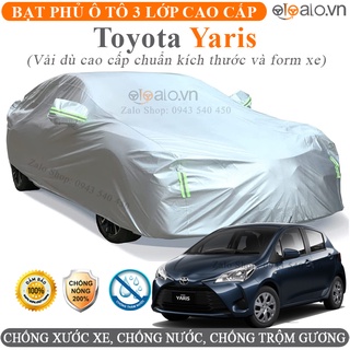 Bạt trùm che phủ dành cho xe Toyota Yaris vải dù oxford 3 lớp cao cấp - OTOALO