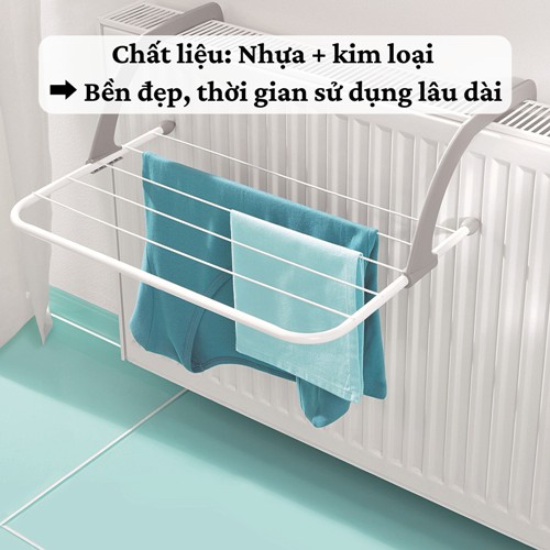 Giá phơi đồ SALE Giá treo đồ ban công cửa sổ đa năng không cần khoan vít giàn phơi đồ thông minh có thể gấp gọn