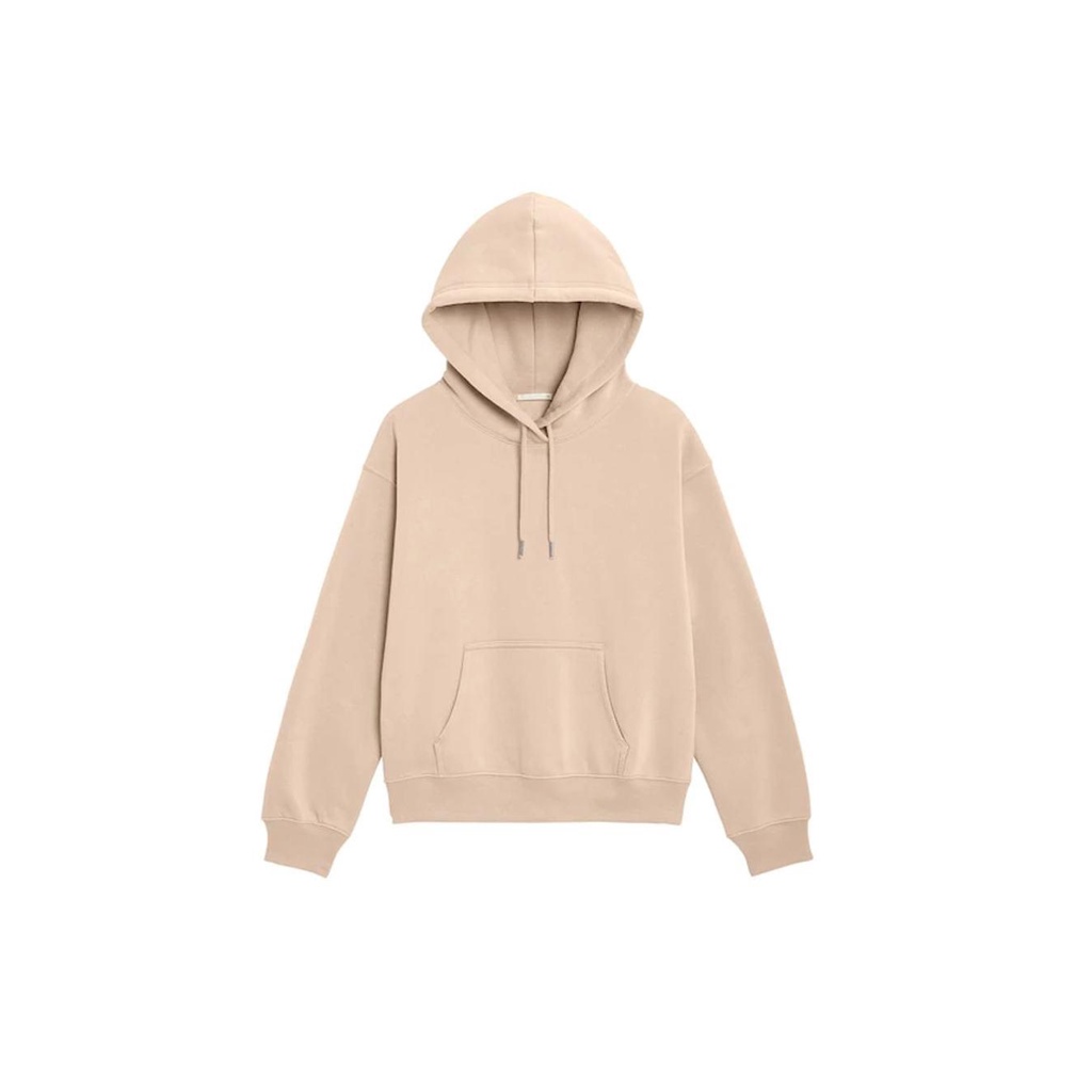 Áo hoodie nữ màu xanh mềm mại, dày dặn, form rộng dài vải nỉ êm ChiDu - TA029