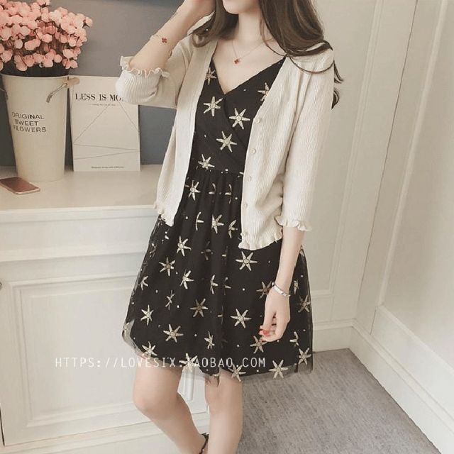 Áo khoác len cardigan mỏng tay lỡ dáng ngắn thiết kế đơn giản sang trọng AKL06 | BigBuy360 - bigbuy360.vn