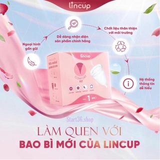 Cốc nguyệt san lincup lincup cốc nguyệt san silicon y tế chính hãng Mỹ siêu mềm siêu bền với 3 size Lincup 0-1-2