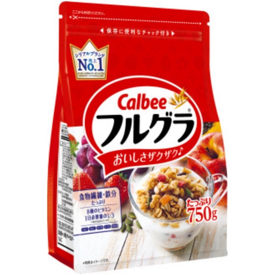 Ngũ cốc Calbee Nhật Bản ngon tuyệt- mix hoa quả trái cây sữa chua dùng ăn sáng