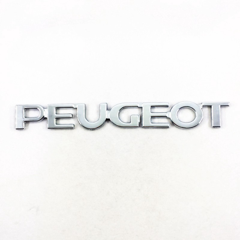 Miếng dán ABS chrome họa tiết chữ PEUGEOT trang trí xe hơi