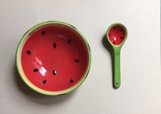 Set chén đĩa  dưa hấu