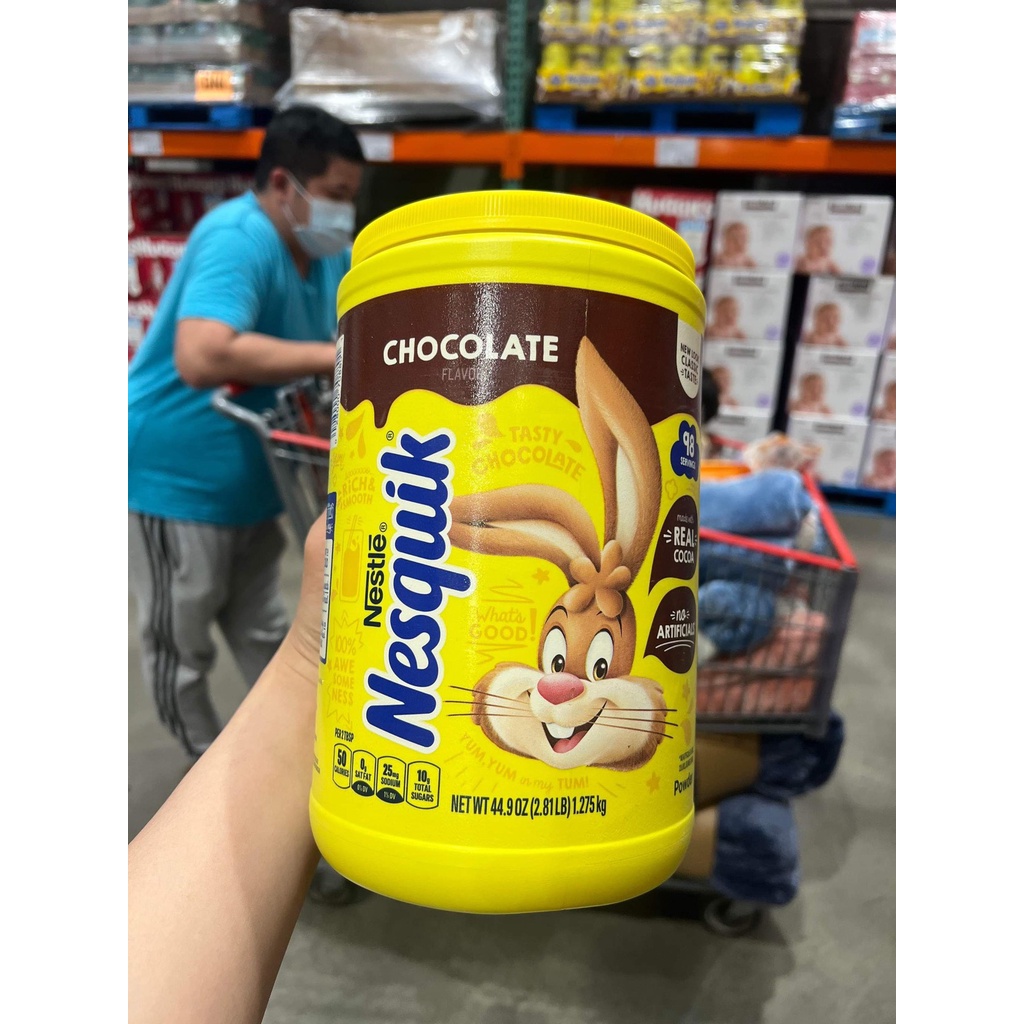 Bột cacao Nestlé Nesquik date 5/2025 Classic Taste Is Back 1.275kg mẫu mới - EDS Hàng Mỹ