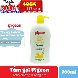 Tắm gội pigeon hướng dương - chai vòi 700ml