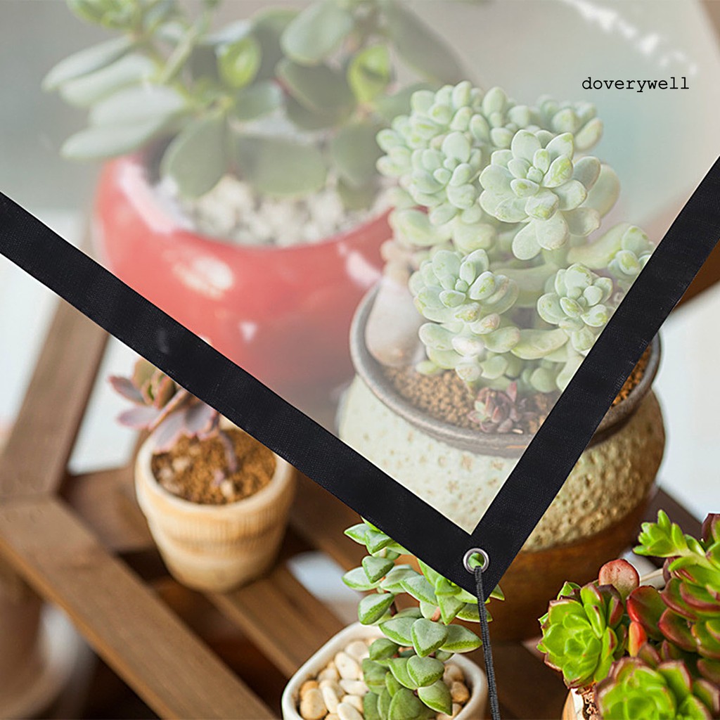 Tấm Bạt Che Nắng Trong Suốt Chống Thấm Nước In Hình Chim