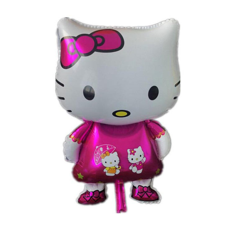 Bóng bay hình kitty size to 70cm ( màu áo xanh hoặc hồng)
