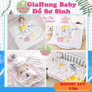 CHĂN LỤA Cotton Aden sợi tre cao cấp💖 𝑭𝑹𝑬𝑬𝑺𝑯𝑰𝑷 💖Chăn Lụa Cotton Aden Siêu Mềm Mát,Chăn cho bé (KT: 1mx1m2)