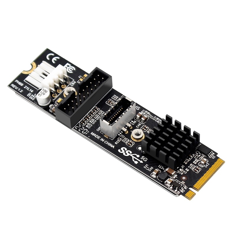 Card Chuyển Đổi M.2 PCI-E Sang USB 3.1 Cho Thẻ Mở Rộng 4 Pin 19-Pin / 20pin USB3.1
