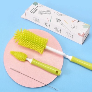 Cọ rửa bình và núm ti Silicon 3 chi tiết