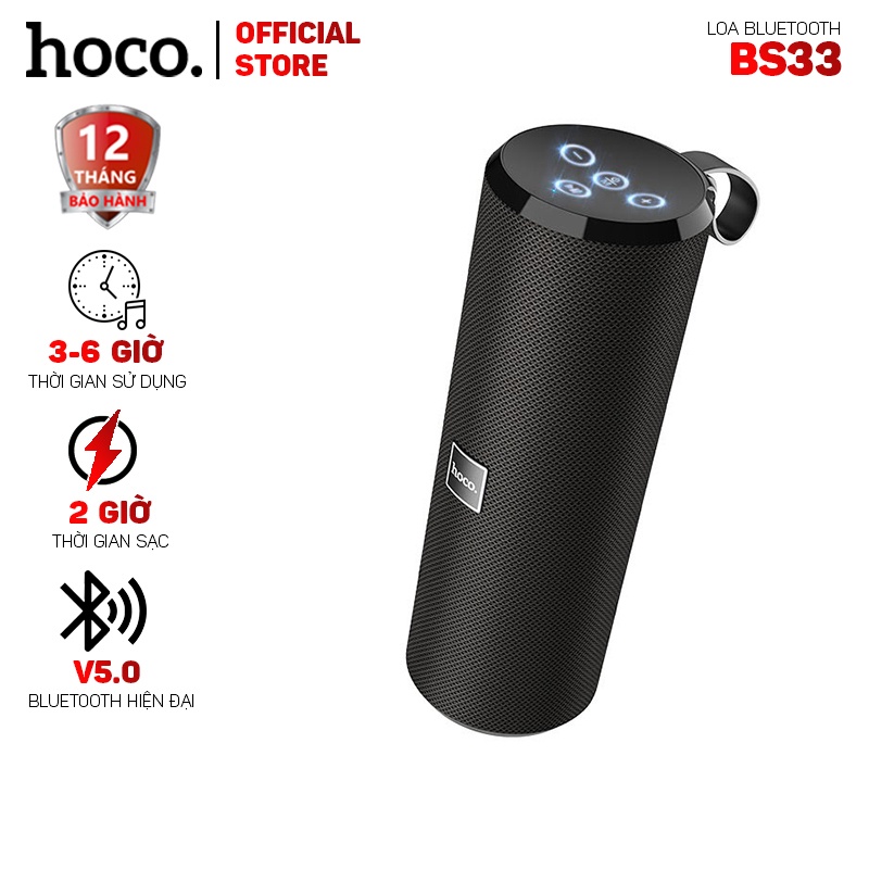 Loa bluetooth chống nước tích hợp nính năng FM, AUX Hoco BS33 -Bảo hành 12 tháng