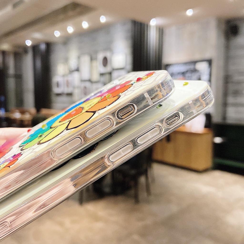 Ốp Điện Thoại Mềm Hình Hoa Hướng Dương 3D Cho iPhone 14 Pro Max 14 Plus 13 Pro Max 12 Pro Max 12 Mini 11 Pro Max 7 8 Plus SE 2020 Xs Max XR