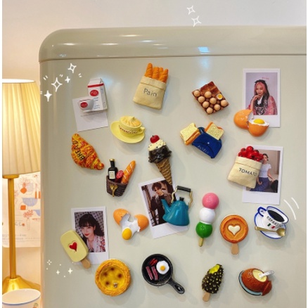 Miếng Dán Nam Châm Trang Trí Tủ Lạnh Sáng Tạo