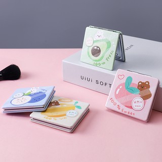 Gương mini 2 mặt đáng yêu, gương trang điểm nhỏ gọn, tiện dụng