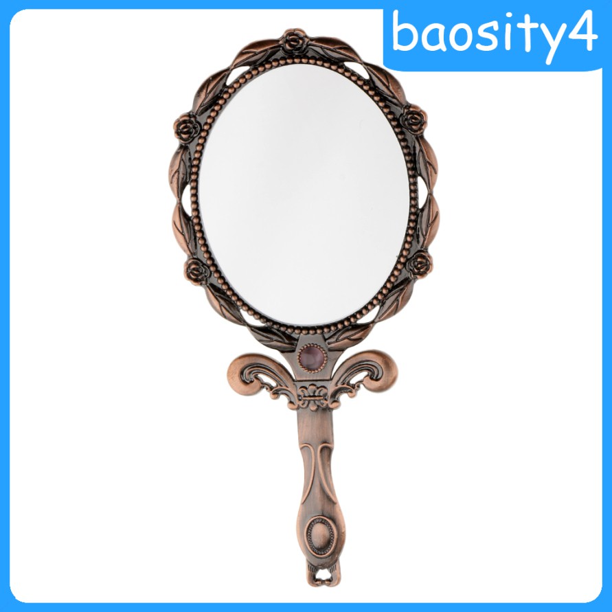 (Baosity4) Gương Trang Điểm Cầm Tay Gấp Lại Được Phong Cách Cổ Điển