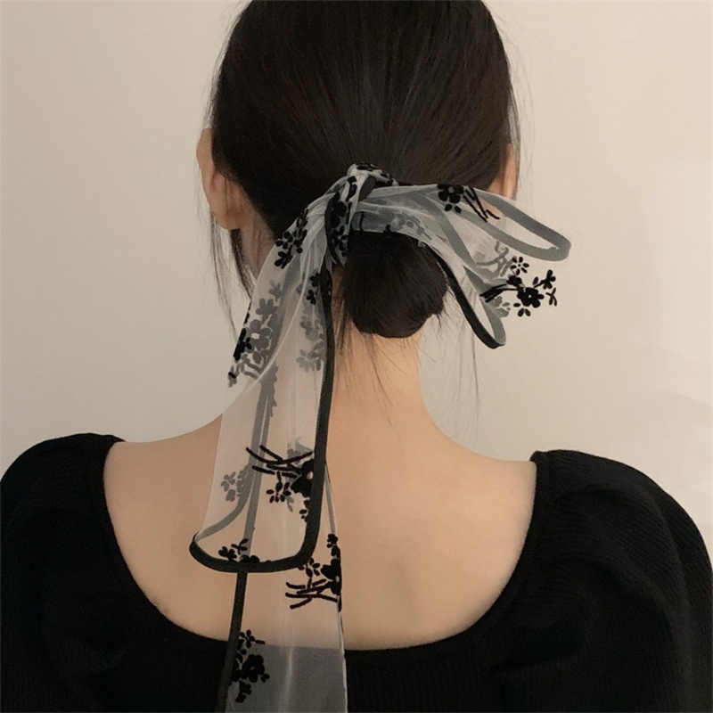 Dây Cột Tóc Mềm Mại Phối Ren Thời Trang Cho Nữ