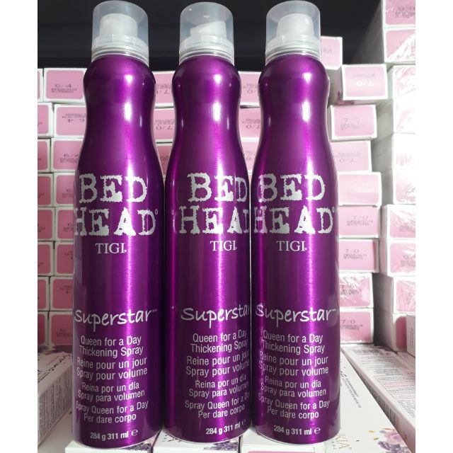 [#tigibedhead] Xịt tạo phồng và làm dày tóc BED HEAD TIGI Superstar Queen for a Day 300ml