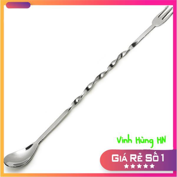 Combo 3 dụng cụ pha chế (gồm Xúc đá + thìa barspoon inox 2 đầu+ muỗng 10g)