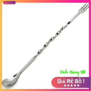 Combo 3 dụng cụ pha chế (gồm Xúc đá + thìa barspoon inox 2 đầu+ muỗng 10g)