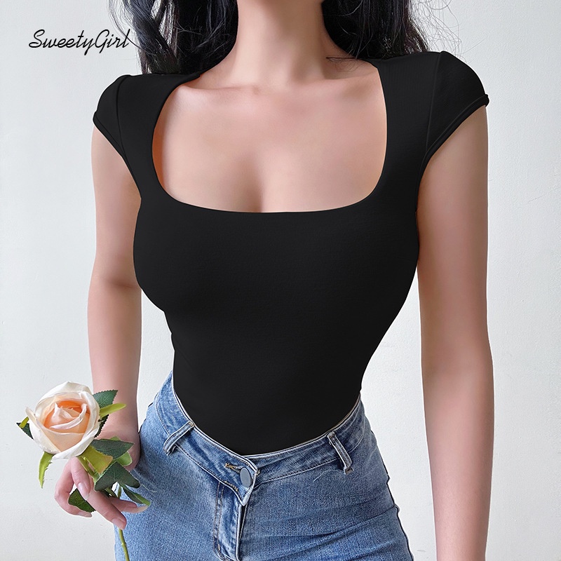 Áo Liền Quần Sát Nách Cổ Chữ U Màu Trơn Thời Trang 2022 Cho Nữ | BigBuy360 - bigbuy360.vn