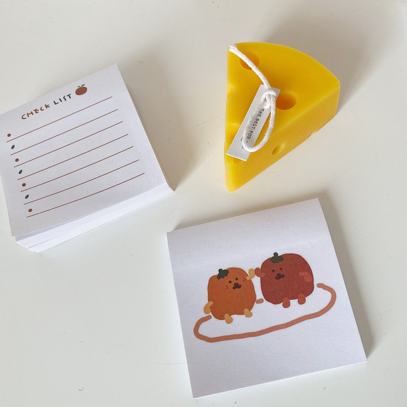 Giấy ghi chú họa tiết gấu dễ thương đáng yêu D107