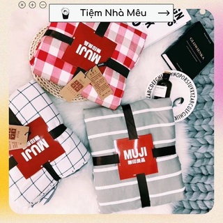 ( HÀNG ĐẸP-ẢNH THẬT) Bộ Chăn Ga Gối Cotton Đũi✨m6/m8/2m - Full size Tiệm Nhà Mêu✨Sét 4 Món  Linen Muji Basic Hàn ( Vol2)