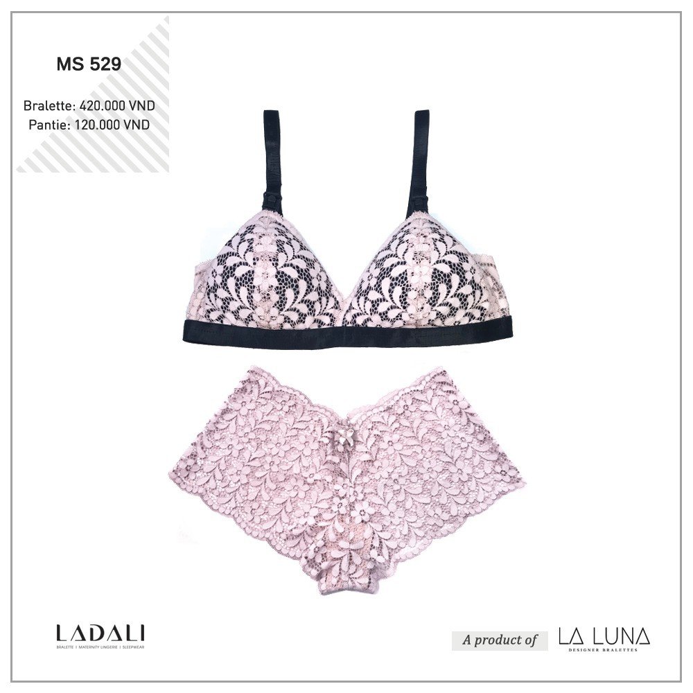 Đồ lót ren hồng không gọng đệm mút mỏng mẹ cho con bú - MS529 | BigBuy360 - bigbuy360.vn