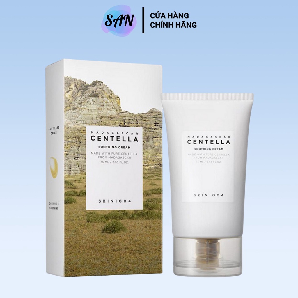 Kem Dưỡng Ẩm Làm Dịu, Phục Hồi Da Skin1004 Soothing Cream 75ml  - San Beauty