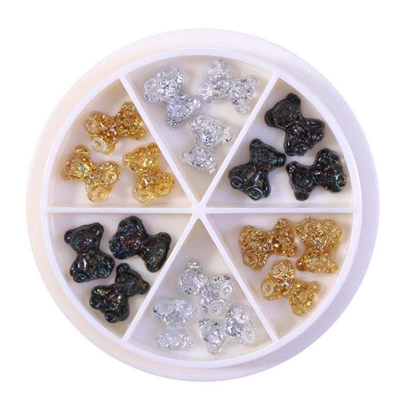 [Hàng mới về] Phụ kiện trang trí móng tay hình nơ 3D xinh xắn phong cách nghệ thuật