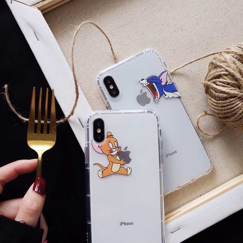 Ốp Điện Thoại Hình Mèo Và Chuột Đáng Yêu Cho Iphone 6 Sp 7 P 8 P | BigBuy360 - bigbuy360.vn