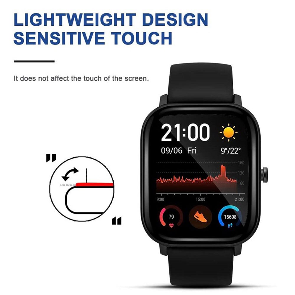 Miếng Dán Màn Hình Cong 3D Chất Lượng Cao Cho Amazfit GTS 2 / GTS / GTS 2e