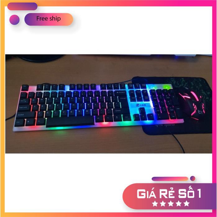 [Hàng xịn] Bộ Bàn Phím Chuột giả cơ LED 7 Màu Q300 , Phím nhậy , độ nhẩy cao - BH-24 THÁNG | BigBuy360 - bigbuy360.vn