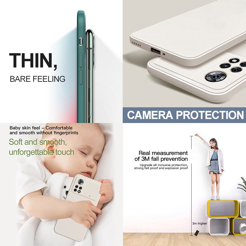 Ốp điện thoại LENUO silicon màu kẹo cho Xiaomi Poco X5 Pro M4 Pro 4G X3 NFC X4 Pro 5G