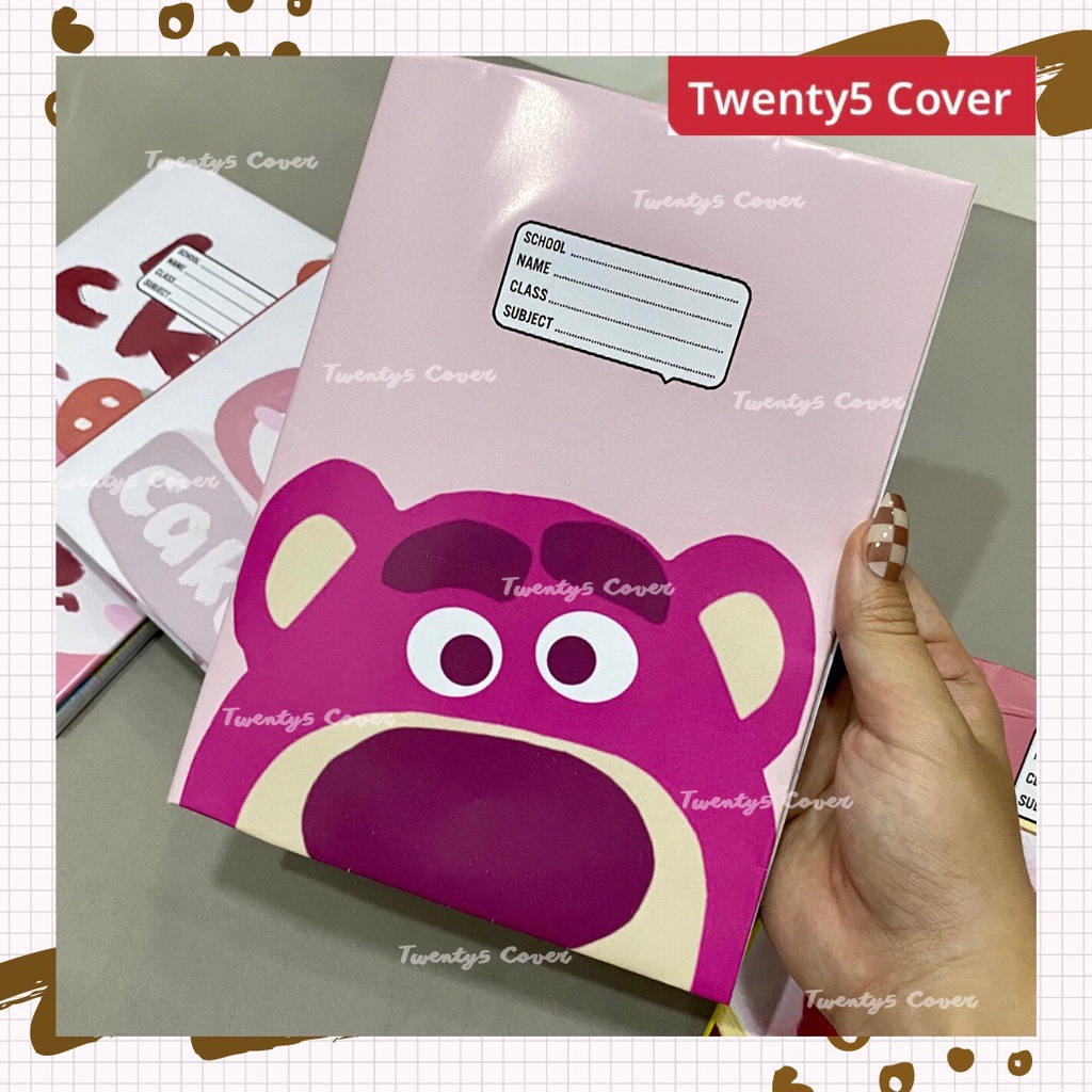 SET GIẤY BAO TẬP GẤU DÂU LOTSO SIÊU CUTE