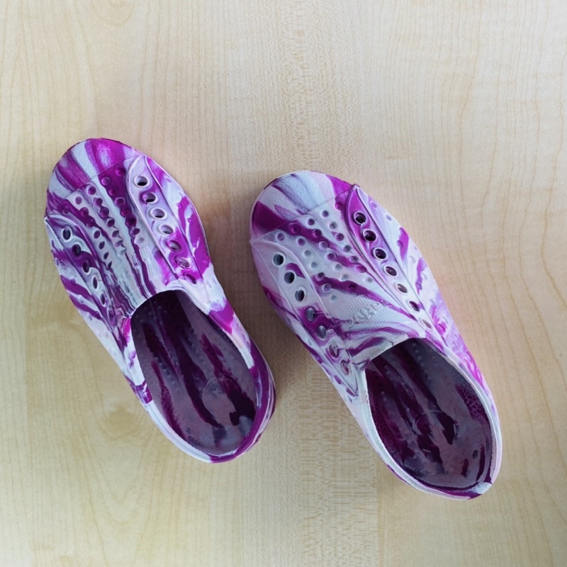 Giày Native xuất dư loang tím nhựa EVA chính hảng